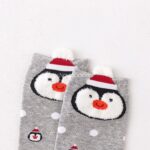 جوراب مچی طرح آدم برفی و پنگوئن - تصویر 10