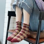 جوراب ساقدار چارخونه - تصویر 9