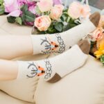 جوراب ساقدار طرح گوزن و گربه - تصویر 13