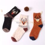 جوراب ساقدار طرح گوزن و گربه - تصویر 10