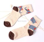 جوراب ساقدار طرح گوزن و گربه - تصویر 7