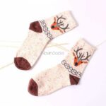 جوراب ساقدار طرح گوزن و گربه - تصویر 9