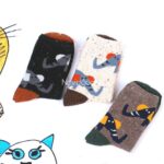 جوراب ساقدار طرح گوزن و گربه - تصویر 11