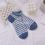 جوراب آبی گل گلی1029 - تصویر 6