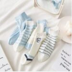 پک 5 جفتی جوراب مچی خرس آبی