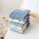 پک 5 جفتی جوراب مچی طرح گل - تصویر 2