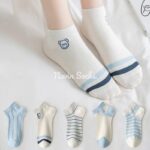 پک 5 جفتی جوراب مچی خرس آبی - تصویر 2