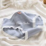 شورت طرح شکوفه و توت فرنگی طوسی  (سایز 38 الی 42) - تصویر 11