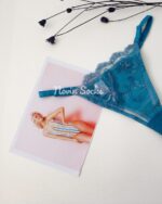 ست شورت و سوتین گیپور آبی سایز 85 - تصویر 3