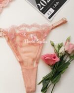 ست شورت و سوتین گیپور صورتی سایز 90 - تصویر 2