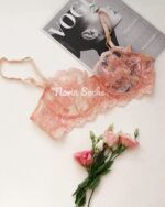 ست شورت و سوتین گیپور صورتی سایز 90 - تصویر 3