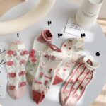 جوراب مچی شیشه ای رز - تصویر 3