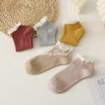 جوراب مچی لبه دانتل1177 وارداتی - تصویر 4