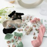 جوراب ساقدار شیشه ای طرح یاسمن - تصویر 2