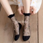 جوراب ساقدار شیشه ای طرح یاسمن - تصویر 6