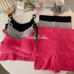 ست نیم تنه و شلوارک آسنا