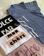 تیشرت نخی با نوشته انگلیسی (سایز XL) - تصویر 2