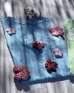 تیشرت گل برجسته (سایز M) - تصویر 4