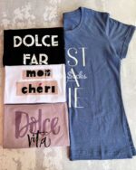 تیشرت نخی با نوشته انگلیسی (سایز XL)