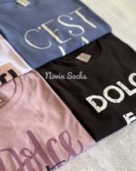 تیشرت نخی با نوشته انگلیسی (سایز XL) - تصویر 4