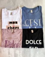 تیشرت نخی با نوشته انگلیسی (سایز XL) - تصویر 5