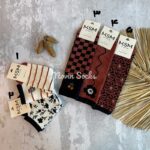 جوراب ساقدار طرح گل پاییزی - تصویر 3