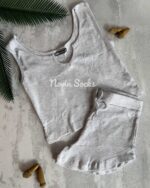 ست کراپ و شلوارک سونیا (سایز L ) - تصویر 6