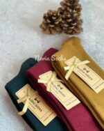 جوراب ساقدار کبریتی طرح پاییز - تصویر 4