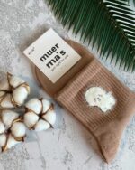 جوراب نیم ساق  لبه موهر طرح پاپی - تصویر 6