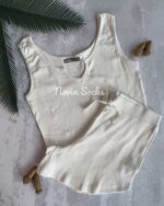 ست کراپ و شلوارک سونیا (سایز L ) - تصویر 9