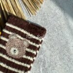 جوراب حوله ای راه راه خرسی - تصویر 4