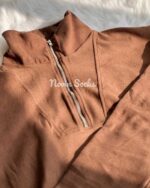 دورس زیپ دار قهوه ای - تصویر 5