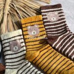 جوراب حوله ای راه راه خرسی - تصویر 2