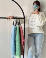 بلوز بافت موج (سایز S) - تصویر 2