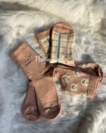 جوراب ساقدار بوکله خرگوش صورتی - تصویر 5