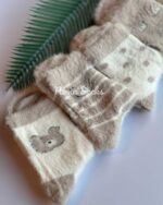 جوراب ساقدار موهر خرس نسکافه ای - تصویر 5