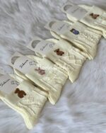 جوراب نیم ساق گلدوزی خرسی - تصویر 5