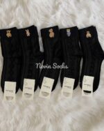 جوراب نیم ساق گلدوزی خرسی - تصویر 6