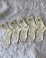 جوراب نیم ساق گلدوزی خرگوشی