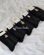 جوراب نیم ساق گلدوزی خرسی - تصویر 9