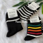 جوراب نیم ساق اسپورت رنگین کمونی - تصویر 4