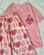 ست تیشرت و شلوارک طرح خرس مهربون (سایز 36 - 42) - تصویر 2