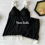 ست تاپ شلوارک نازلی(شورتک یک نخ کش شدگی دارد) - تصویر 4