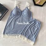 ست تاپ شلوارک نازلی(شورتک یک نخ کش شدگی دارد)