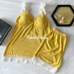 ست تاپ شلوارک نازلی(شورتک یک نخ کش شدگی دارد) - تصویر 6