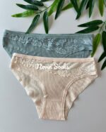 شورت کبریتی ریز لبه گیپور (سایز 34) - تصویر 3