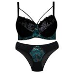 ست شورت و سوتین  مخملی رعدوبرقی 102047 سایز90 - تصویر 9