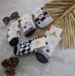 جوراب ساقدارشطرنجی 104200 - تصویر 2