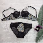 ست شورت و سوتین  مخملی رعدوبرقی 102047 سایز90 - تصویر 5