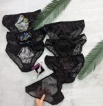 ست شورت و سوتین  مخملی رعدوبرقی 102047 سایز90 - تصویر 3